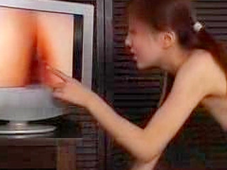 Japanese Pornstar Touches Herself on TV in Nippon XXX Show
